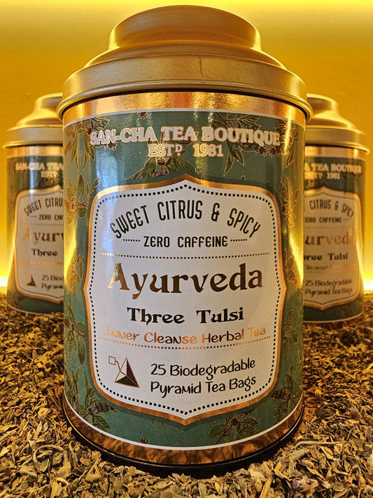Ayurveda three tulsi herbal tea blend