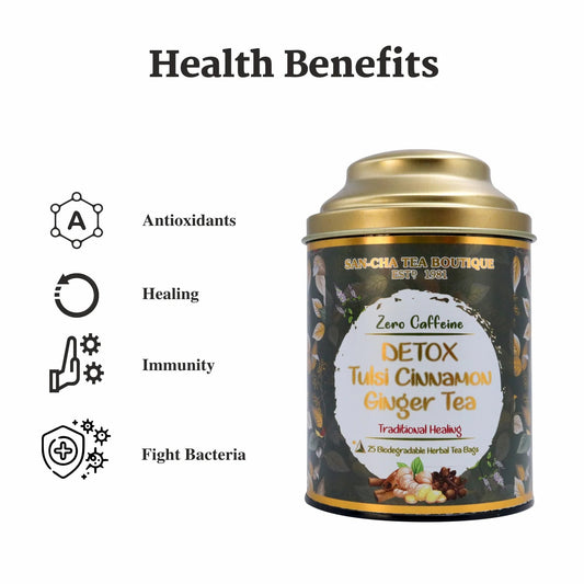 Tulsi, Cinnamon and Ginger Black Tea - شاي أسود بالحبق، القرفة والزنجبيل