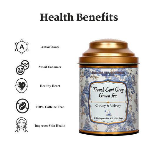 French Earl Grey Green Tea – شاي إيرل جراي الأخضر الفرنسي