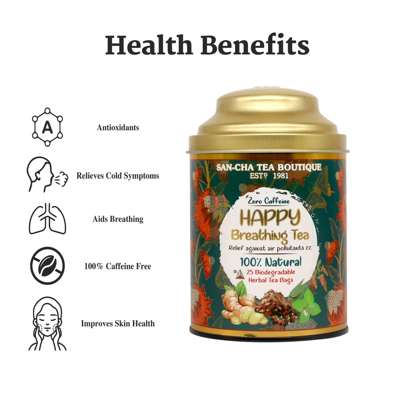 Happy Breathing Herbal Tea – شاي التنفس السليم