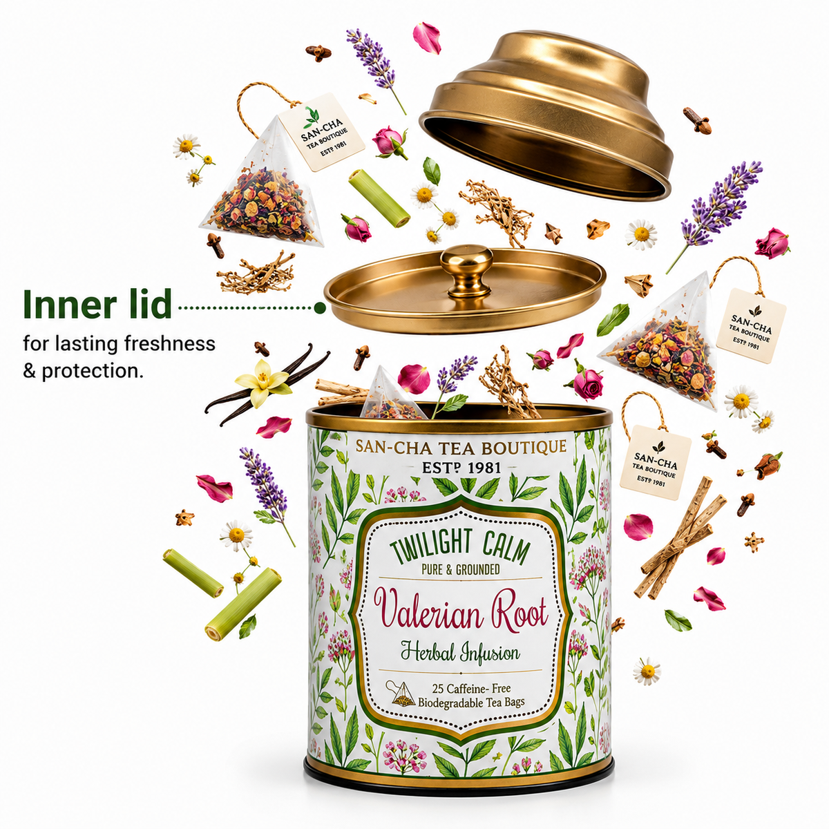 Valerian Root Herbal Infusion - شاي جذور الفاليريان العشبي
