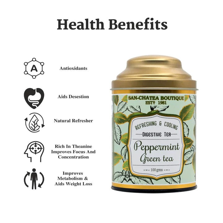 Peppermint Green Tea – شاي أخضر بالنعناع