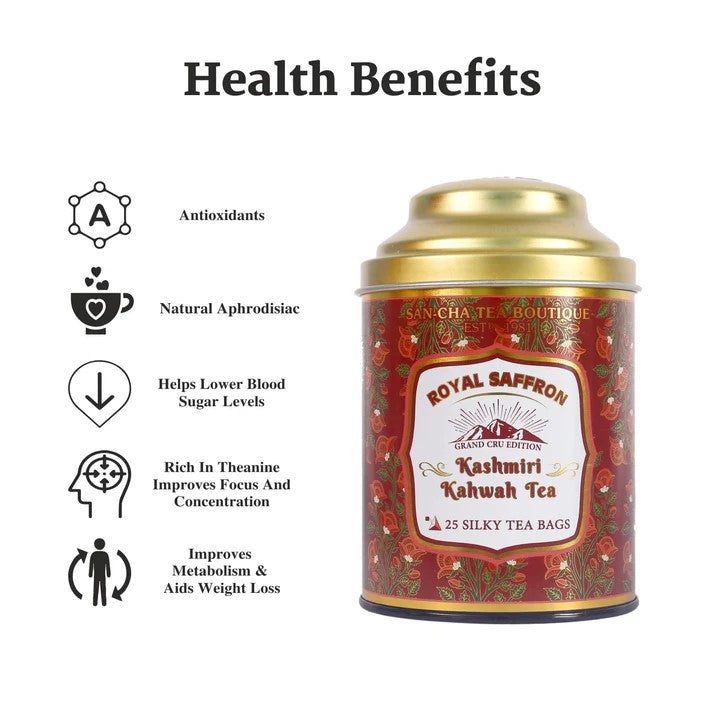 Royal Saffron Kashmiri Kahwah Green Tea – شاي أخضر كشميري بالزعفران الملكي