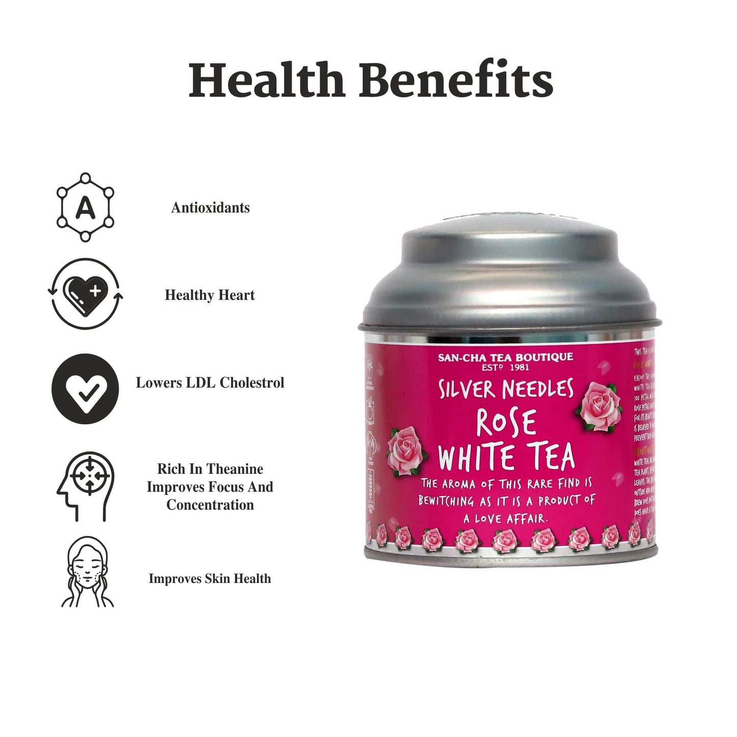 Rose White Tea - شاي أبيض بالورد