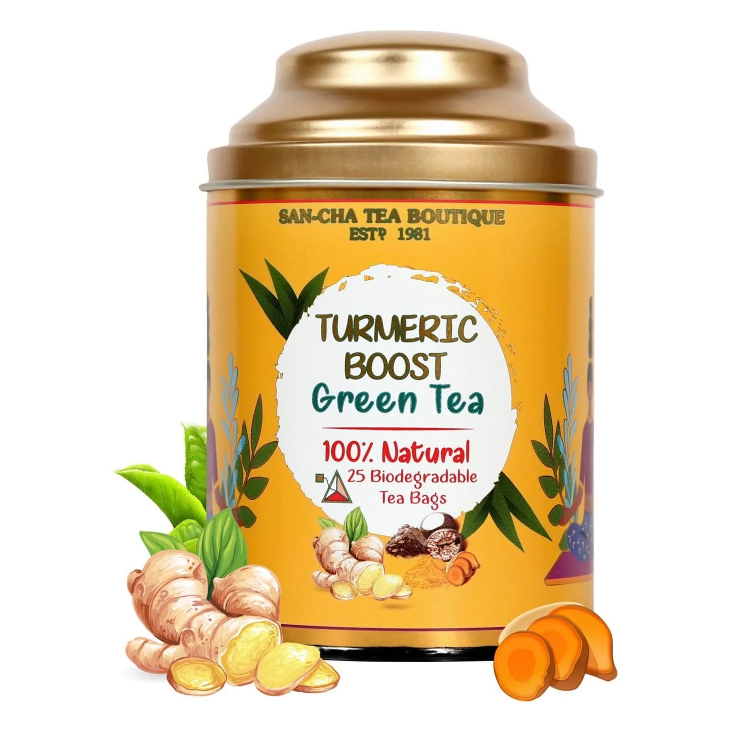 Turmeric Boost Green Tea – شاي أخضر بالكركم المعزز