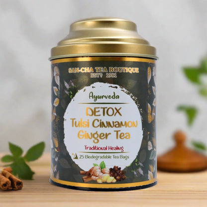 Tulsi, Cinnamon and Ginger Black Tea - شاي أسود بالحبق، القرفة والزنجبيل