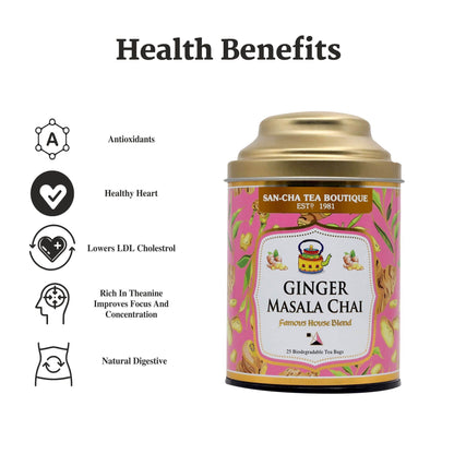 Ginger Masala Chai - شاي ماسالا بالزنجبيل