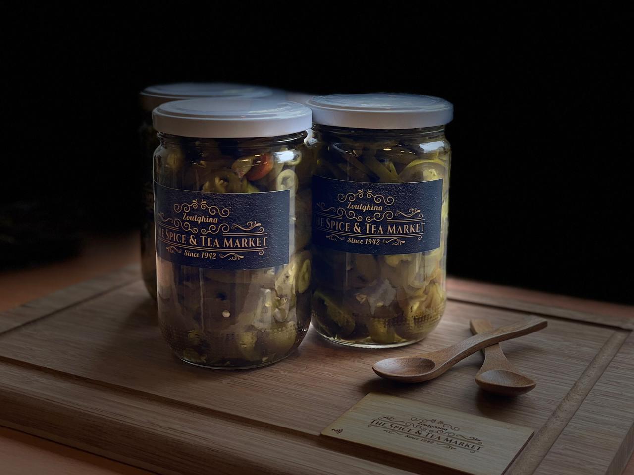 Jalapeño Pepper Pickles – كبيس الهالابينيو