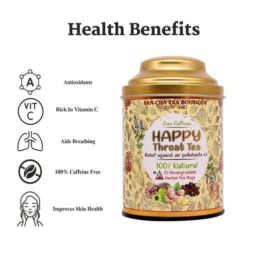 Happy Throat Herbal Tea – شاي بلسم الأوتار العشبي