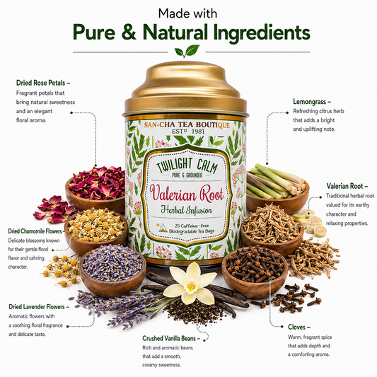 Valerian Root Herbal Infusion - شاي جذور الفاليريان العشبي