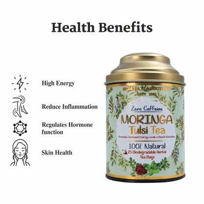 Moringa and Tulsi Herbal Tea – شاي المورينغا و الحبق العشبي