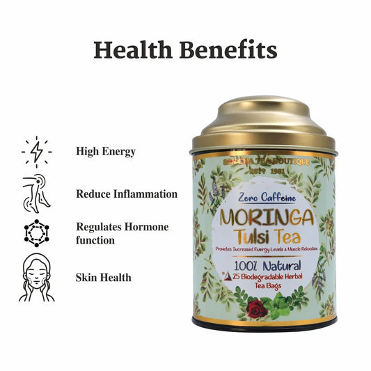 Moringa and Tulsi Herbal Tea – شاي المورينغا و الحبق العشبي