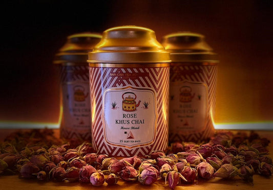 Rose Khus Chai – شاي أسود مع عشب نجيل الهند و الورد