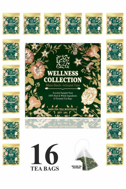 Wellness Collection Tea Sampler Box – علبة عينات الشاي من مجموعة العافية