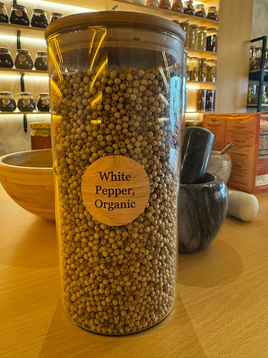 White Peppercorn, Ground (Organic Product) – بهار أبيض مطحون (منتج عضوي)